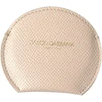 Dolce&Gabbana Halve Maan Muntentas Beige Leer