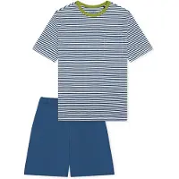 Schiesser Nachtkledij ' Teens Nightwear ' blauw / wit