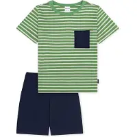 Schiesser Nachtkledij ' Kids Nightwear ' donkerblauw / groen