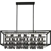 Toolight Hangende Kristallen Lamp APP1112-4CP Zwart