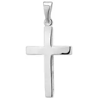 The Jewelry Collection Zilver Gerhodineerde Hanger kruis 1329892