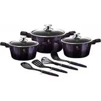 Berlinger Haus set potten 10 stuks Purple 35649