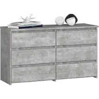 Akord Ladekast CL100 met 6 Lades / Furniture Factory / Beton Grijs / 100 x 57 x 35 cm