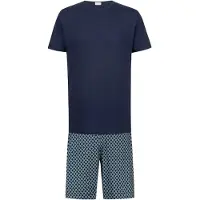Mey Pyjama kort marine / spar / wit