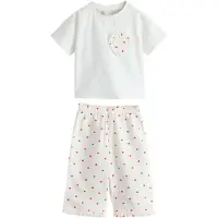 Next Nachtkledij 'Valentine' rood / wit