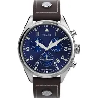 Timex Analoog horloge 'Pan Am' marine / bruin / zilver