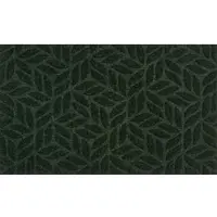 Kleen-Tex Dune Deurmat voor binnen en buiten - Leaves midnight green - 45 x 75 cm