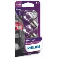 Philips 12499VPB2 P21/5W VisionPlus 5W 12V set 2 stuks