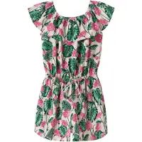 Name It Mini Overall groen / rosa / wit