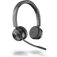 Poly Plantronics DECT vervangende hoofdtelefoon Savi 7220 zonder basisstation (Draadloze), Kantoorheadset, Zwart