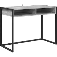 vidaXL Bureau Grijs Sonoma Bewerkt hout 100 x 50 x 75 cm