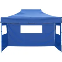 vidaXL Partytent Blauw 291 x 431 x 315 cm Oxford Stof
