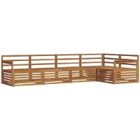 vidaXL Buiten bank set 5 st Naturel