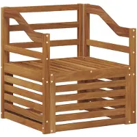 vidaXL Buitensofa Massief Acacia Hout Naturel