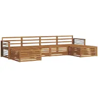 vidaXL Buiten bank set 6 st Naturel Massief Acacia Hout