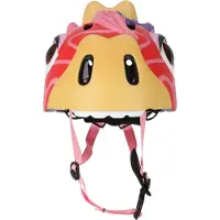 Crazy Safety Fahrradhelm m. Leicht - Giraffe - Rot - - 49-55 cm - Fahrradhelme