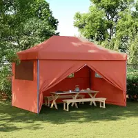 Prolenta Maison Exclusive - Partytent, 292 x 440 x 315 cm, terracotta, Oxford-stof