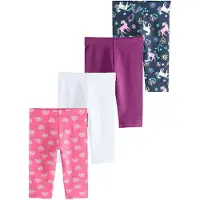 Next Leggings navy / lila / pink / wit