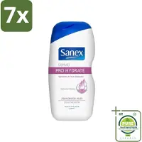 Sanex 7 x Dermo - Pro Hydraterend - Douchecrème - Zeer Droge Huid - 500 ml - Grootverpakking - Dermo Pro - Hydraterende Douchecrème - Droge Huid - Douchecrème - Hydratatie