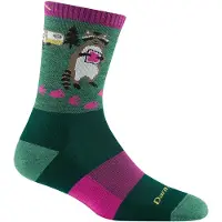 Darn Tough Critter Club Micro Crew Lightweight Sokken Dames (Maat - L, Kleur - Moss)