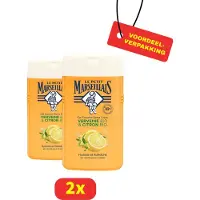 Le Petit Marseillais Douchegel - Biologisch - Ijzerkruid en Citroen - 2 x 250ml - Voordeelverpakkking