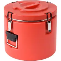 YATO YG-09225, Container, Rond, 15 liter, Rood, Kunststof, Roestvrij staal, Soep