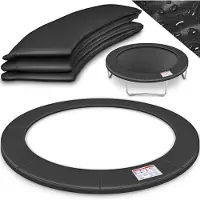 Kiduku randafdekking voor trampoline | Ø 244 cm 305 cm 366 cm 427 cm | slijtvast | 100% uv-bestendig verenafdekking randbescherming (244 cm)