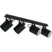 Eglo Villabate, inbouwspots, oppervlaktemontage, E27, 4 lampen, LED, 220-240 V, zwart, wit