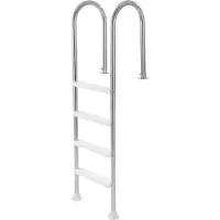 Vevor RVS zwembadtrap met 4 treden en 2 handrails, geschikt voor zwembaden met een omranding van 54 inch