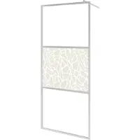 Syfax Inloopdouchewand met stenenmotief 140x195 cm ESG-glas