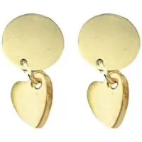 Charme Bijoux Magneet oorbellen Hart goudkleur 2.5 cm
