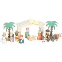 Small Foot - Houten Kribbe Kerstverhaal Speelset