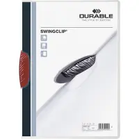 Durable klemmap Swingclip, A4, PP, met clip, rood