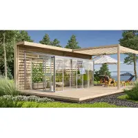 Vitavia Tuinkas Athena 10200 - Veiligheidsglas 3 Mm En Polycarbonaat 10 Mm - Aluminium - 266x397x239 Cm