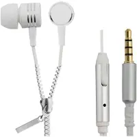Esperanza Koptelefoon met ritssluiting Zipper - Wit