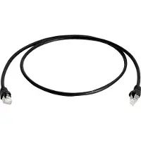Telegärtner patchkabel, Cat.6A (diep), S/FTP, 50 meter, zwart