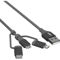 Ansmann USB 3in1 data- en laadkabel 120 cm