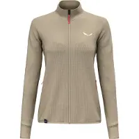 Salewa - Women's Puez Waffle Hybrid PL Jacket - Fleecevest 38, beige/bruin