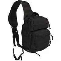 Sturm Bundeswehr und Freizeitshop BLACK ONE STRAP ASSAULT PACK SMALL BACKPACK SLINGBAG