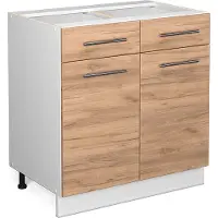 Vicco Keukenonderkast Fame-Line Krachtige eik goud 80 cm zonder werkblad, Model 38432