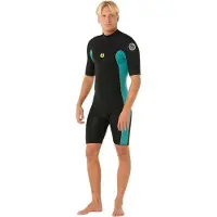 Rip Curl Dawn Patrol Spring 22 2 Mm Shorty Met Korte Mouwen En Rits Op De Rug