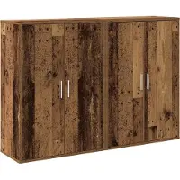 Syfax Dressoir 2 st Oudhout 60 x 31 x 84 cm Bewerkt hout