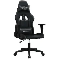 Syfax Massage gamestoel kunstleer zwart