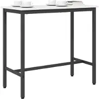 Syfax Tafel Wit 100 x 50 x 91 cm Engineered hout en staal
