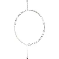 NAEMI Ketting zilver / parelwit