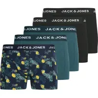 Jack & Jones Boxershorts 'JACJAKE' marine / navy / geel / zwart