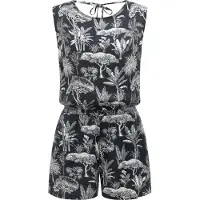 Ragwear Jumpsuit 'Zella' antraciet / wit