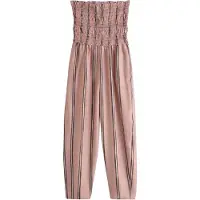 Next Jumpsuit bruin / rosa / wit