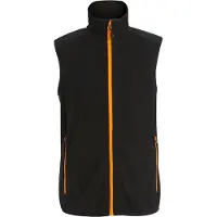 Regatta Heren Navigate Fleece Gilet (Zwart/Oranje Pop)