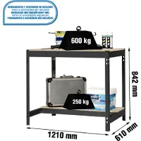 Simonwork (bancos De Trabajo) Bt0 Metaalplank 842x1210x610 Mm